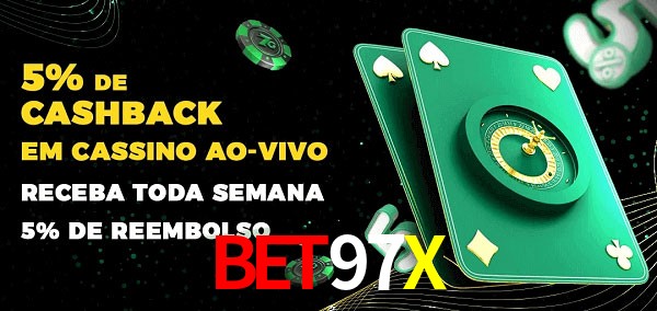 Promoções do cassino ao Vivo BET97X